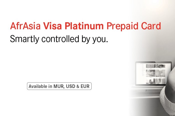 AfrAsia Bank now issuing EUR & USD Visa Platinum Prepaid Cards
