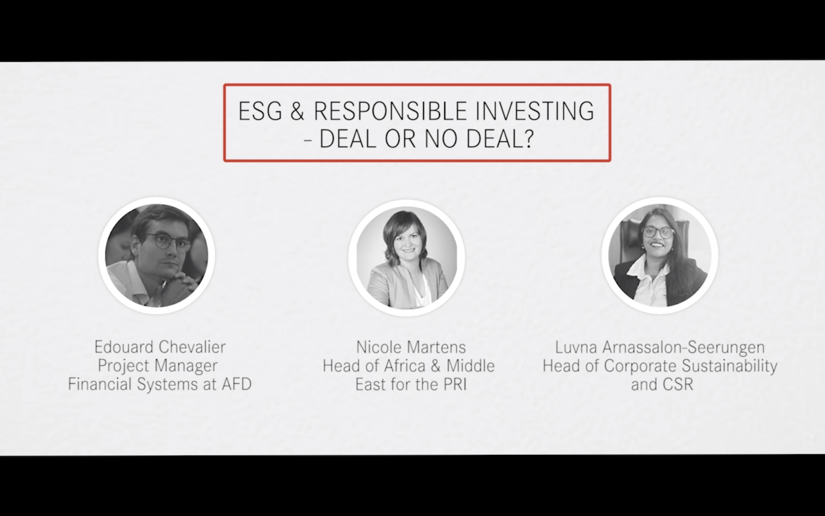 20 min with AfrAsia - Environment, Social & Governance (ESG) and Responsible Investments