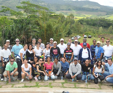 Our very first AfrAsia Bank team building at Parc Aventure in Chamarel