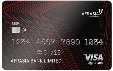 Carte de débit VISA Signature 
